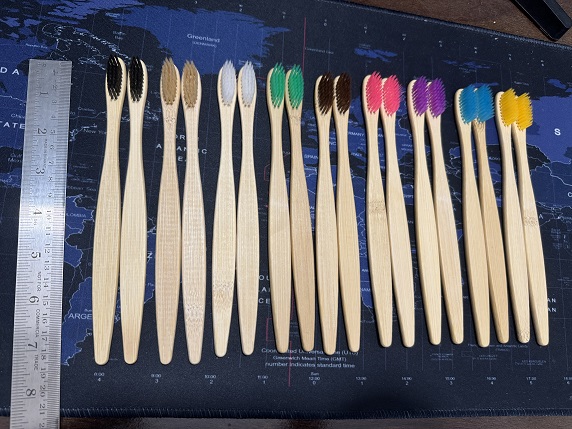 C-Curve Handle Adult Bamboo Toothbrush